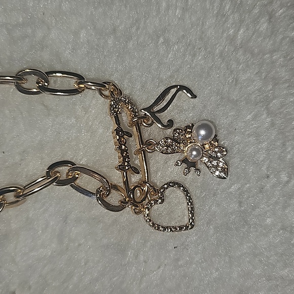 Juicy Couture Los Angeles California Women Juicy charm Link Necklace - Picture 8 of 12